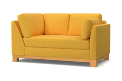 Avalon Right Arm Corner Loveseat :: Leg Finish: Natural / Configuration: RAF - Chaise on the Right