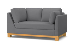 Avalon Right Arm Corner Loveseat :: Leg Finish: Natural / Configuration: RAF - Chaise on the Right