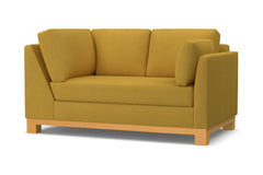 Avalon Right Arm Corner Loveseat :: Leg Finish: Natural / Configuration: RAF - Chaise on the Right