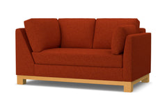 Avalon Right Arm Corner Loveseat :: Leg Finish: Natural / Configuration: RAF - Chaise on the Right