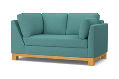 Avalon Right Arm Corner Loveseat :: Leg Finish: Natural / Configuration: RAF - Chaise on the Right