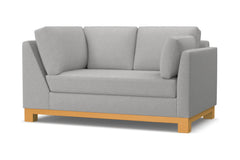Avalon Right Arm Corner Loveseat :: Leg Finish: Natural / Configuration: RAF - Chaise on the Right