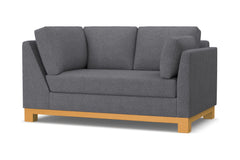 Avalon Right Arm Corner Loveseat :: Leg Finish: Natural / Configuration: RAF - Chaise on the Right