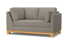 Avalon Right Arm Corner Loveseat :: Leg Finish: Natural / Configuration: RAF - Chaise on the Right