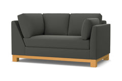Avalon Right Arm Corner Loveseat :: Leg Finish: Natural / Configuration: RAF - Chaise on the Right