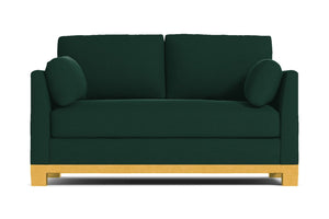 Avalon Apartment Size Sleeper Sofa :: Leg Finish: Natural / Sleeper Option: Deluxe Innerspring Mattress