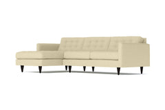 Beverly 2pc Sectional Sofa :: Leg Finish: Espresso / Configuration: LAF - Chaise on the Left