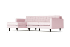 Beverly 2pc Sectional Sofa :: Leg Finish: Espresso / Configuration: LAF - Chaise on the Left