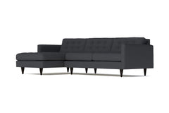 Beverly 2pc Sectional Sofa :: Leg Finish: Espresso / Configuration: LAF - Chaise on the Left