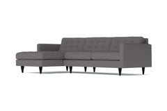 Beverly 2pc Sectional Sofa :: Leg Finish: Espresso / Configuration: LAF - Chaise on the Left