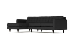 Beverly 2pc Sectional Sofa :: Leg Finish: Espresso / Configuration: LAF - Chaise on the Left