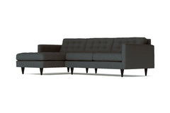 Beverly 2pc Sectional Sofa :: Leg Finish: Espresso / Configuration: LAF - Chaise on the Left