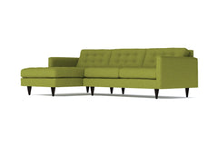 Beverly 2pc Sectional Sofa :: Leg Finish: Espresso / Configuration: LAF - Chaise on the Left