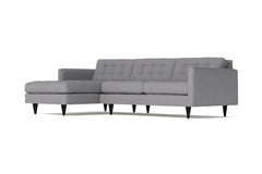 Beverly 2pc Sectional Sofa :: Leg Finish: Espresso / Configuration: LAF - Chaise on the Left