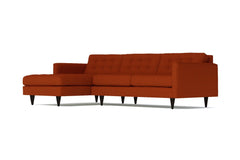 Beverly 2pc Sectional Sofa :: Leg Finish: Espresso / Configuration: LAF - Chaise on the Left