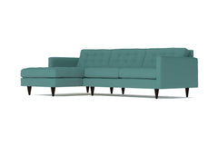 Beverly 2pc Sectional Sofa :: Leg Finish: Espresso / Configuration: LAF - Chaise on the Left