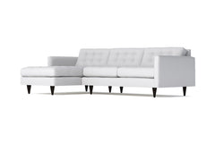 Beverly 2pc Sectional Sofa :: Leg Finish: Espresso / Configuration: LAF - Chaise on the Left