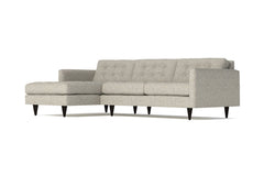 Beverly 2pc Sectional Sofa :: Leg Finish: Espresso / Configuration: LAF - Chaise on the Left