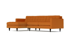 Beverly 2pc Sectional Sofa :: Leg Finish: Espresso / Configuration: LAF - Chaise on the Left