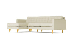 Beverly 2pc Sectional Sofa :: Leg Finish: Natural / Configuration: LAF - Chaise on the Left
