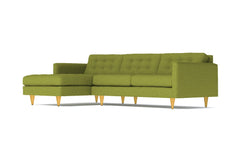 Beverly 2pc Sectional Sofa :: Leg Finish: Natural / Configuration: LAF - Chaise on the Left