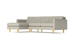 Beverly 2pc Sectional Sofa :: Leg Finish: Natural / Configuration: LAF - Chaise on the Left