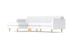 Beverly 2pc Sectional Sofa :: Leg Finish: Natural / Configuration: LAF - Chaise on the Left