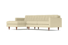 Beverly 2pc Sectional Sofa :: Leg Finish: Pecan / Configuration: LAF - Chaise on the Left