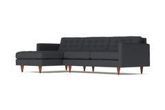 Beverly 2pc Sectional Sofa :: Leg Finish: Pecan / Configuration: LAF - Chaise on the Left