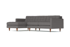 Beverly 2pc Sectional Sofa :: Leg Finish: Pecan / Configuration: LAF - Chaise on the Left