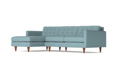 Beverly 2pc Sectional Sofa :: Leg Finish: Pecan / Configuration: LAF - Chaise on the Left