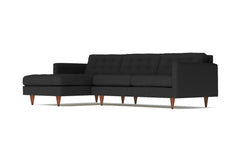 Beverly 2pc Sectional Sofa :: Leg Finish: Pecan / Configuration: LAF - Chaise on the Left