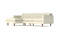 Beverly 2pc Sectional Sofa :: Leg Finish: Pecan / Configuration: LAF - Chaise on the Left