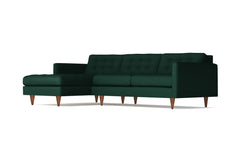 Beverly 2pc Sectional Sofa :: Leg Finish: Pecan / Configuration: LAF - Chaise on the Left