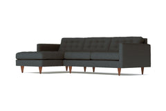 Beverly 2pc Sectional Sofa :: Leg Finish: Pecan / Configuration: LAF - Chaise on the Left