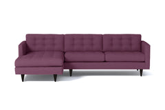 Beverly 2pc Sectional Sofa :: Leg Finish: Espresso / Configuration: LAF - Chaise on the Left