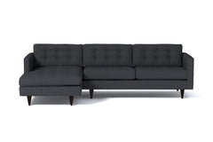 Beverly 2pc Sectional Sofa :: Leg Finish: Espresso / Configuration: LAF - Chaise on the Left