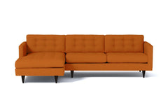Beverly 2pc Sectional Sofa :: Leg Finish: Espresso / Configuration: LAF - Chaise on the Left