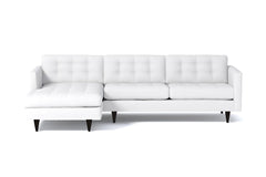 Beverly 2pc Sectional Sofa :: Leg Finish: Espresso / Configuration: LAF - Chaise on the Left