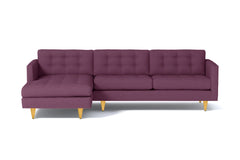 Beverly 2pc Sectional Sofa :: Leg Finish: Natural / Configuration: LAF - Chaise on the Left