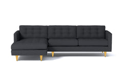 Beverly 2pc Sectional Sofa :: Leg Finish: Natural / Configuration: LAF - Chaise on the Left