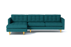 Beverly 2pc Sectional Sofa :: Leg Finish: Natural / Configuration: LAF - Chaise on the Left