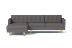 Beverly 2pc Sectional Sofa :: Leg Finish: Natural / Configuration: LAF - Chaise on the Left