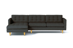 Beverly 2pc Sectional Sofa :: Leg Finish: Natural / Configuration: LAF - Chaise on the Left