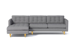 Beverly 2pc Sectional Sofa :: Leg Finish: Natural / Configuration: LAF - Chaise on the Left