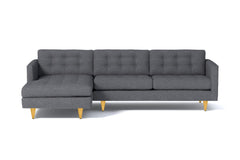 Beverly 2pc Sectional Sofa :: Leg Finish: Natural / Configuration: LAF - Chaise on the Left
