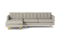 Beverly 2pc Sectional Sofa :: Leg Finish: Natural / Configuration: LAF - Chaise on the Left