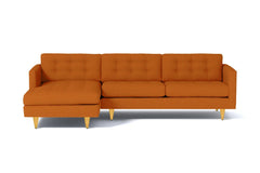 Beverly 2pc Sectional Sofa :: Leg Finish: Natural / Configuration: LAF - Chaise on the Left