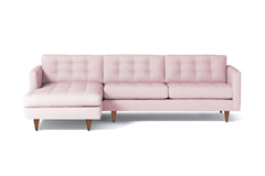 Beverly 2pc Sectional Sofa :: Leg Finish: Pecan / Configuration: LAF - Chaise on the Left