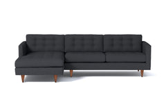 Beverly 2pc Sectional Sofa :: Leg Finish: Pecan / Configuration: LAF - Chaise on the Left